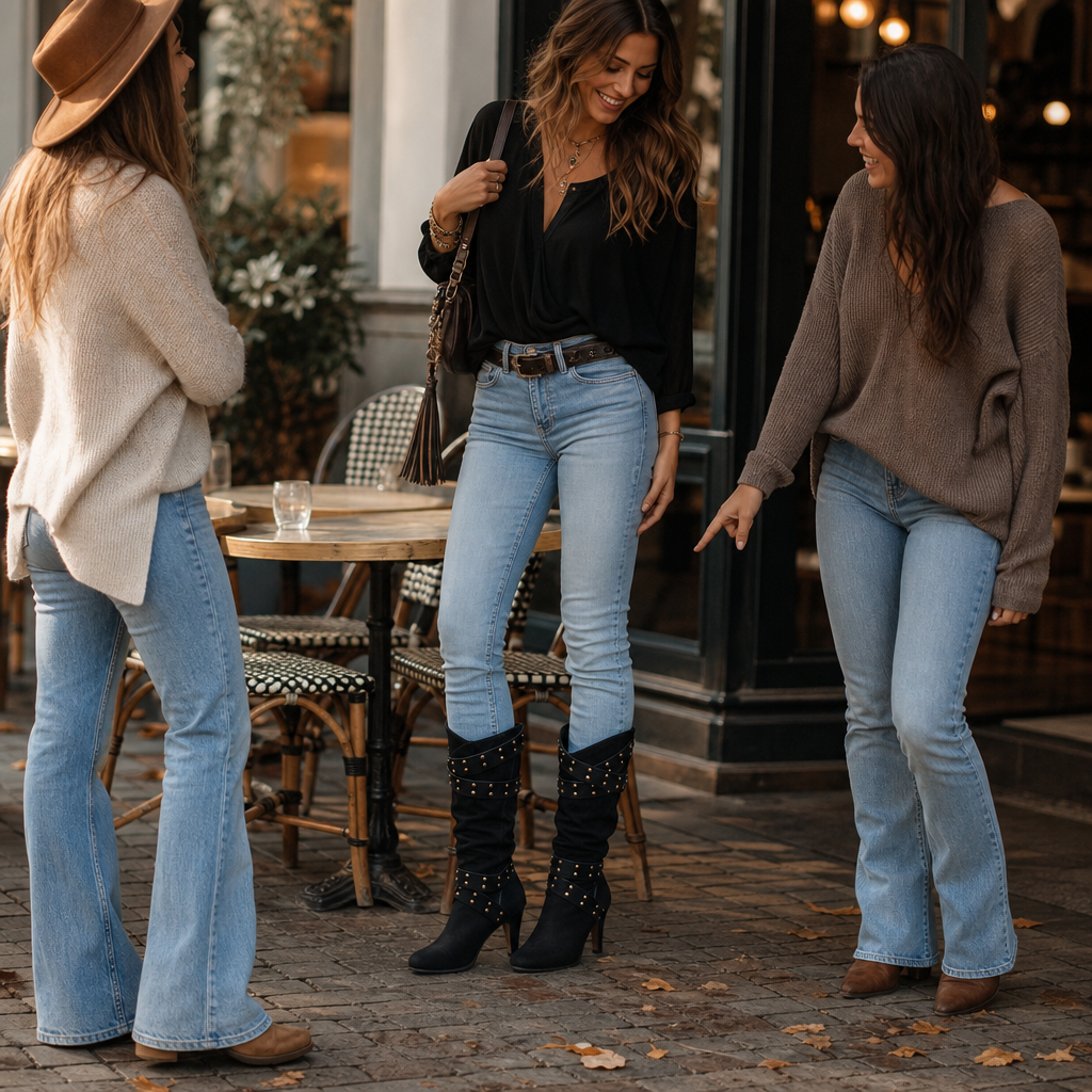 Ankle Boots Women's Slouchy Fit with Stud Detail | L&S - 4 - London-stylehouse.com