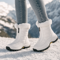 Women's Winter Boots with Zip and Faux Fur Cuff | L&S - 1 - London-stylehouse.com