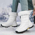 Women's Winter Boots with Zip and Faux Fur Cuff | L&S - 6 - London-stylehouse.com