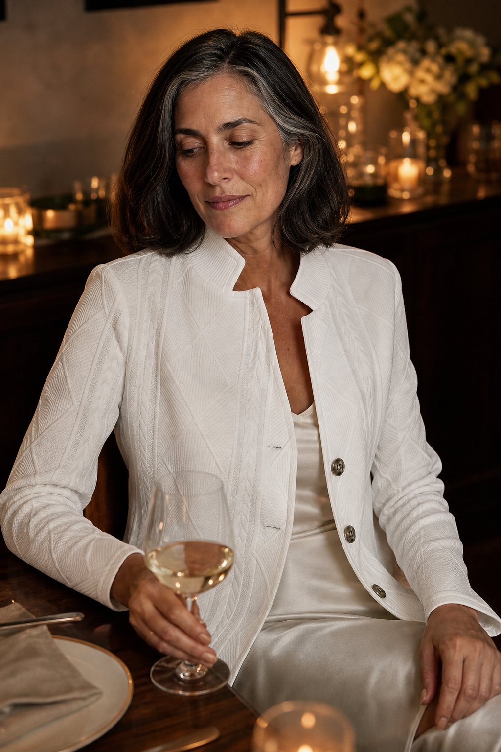 Blazer Women's Tailored Fit with Button Detail | L&S - 5 - London-stylehouse.com