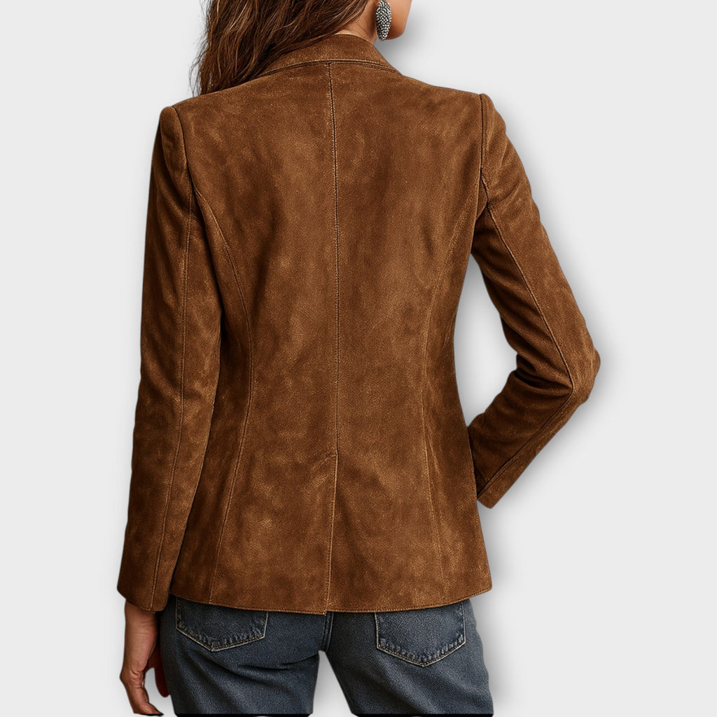 Blazer Women's Tailored Fit with Structured Design | L&S - 3 - London-stylehouse.com