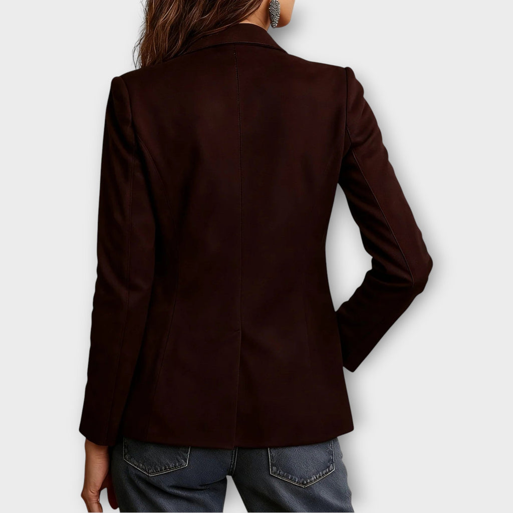 Blazer Women's Tailored Fit with Structured Design | L&S - 5 - London-stylehouse.com
