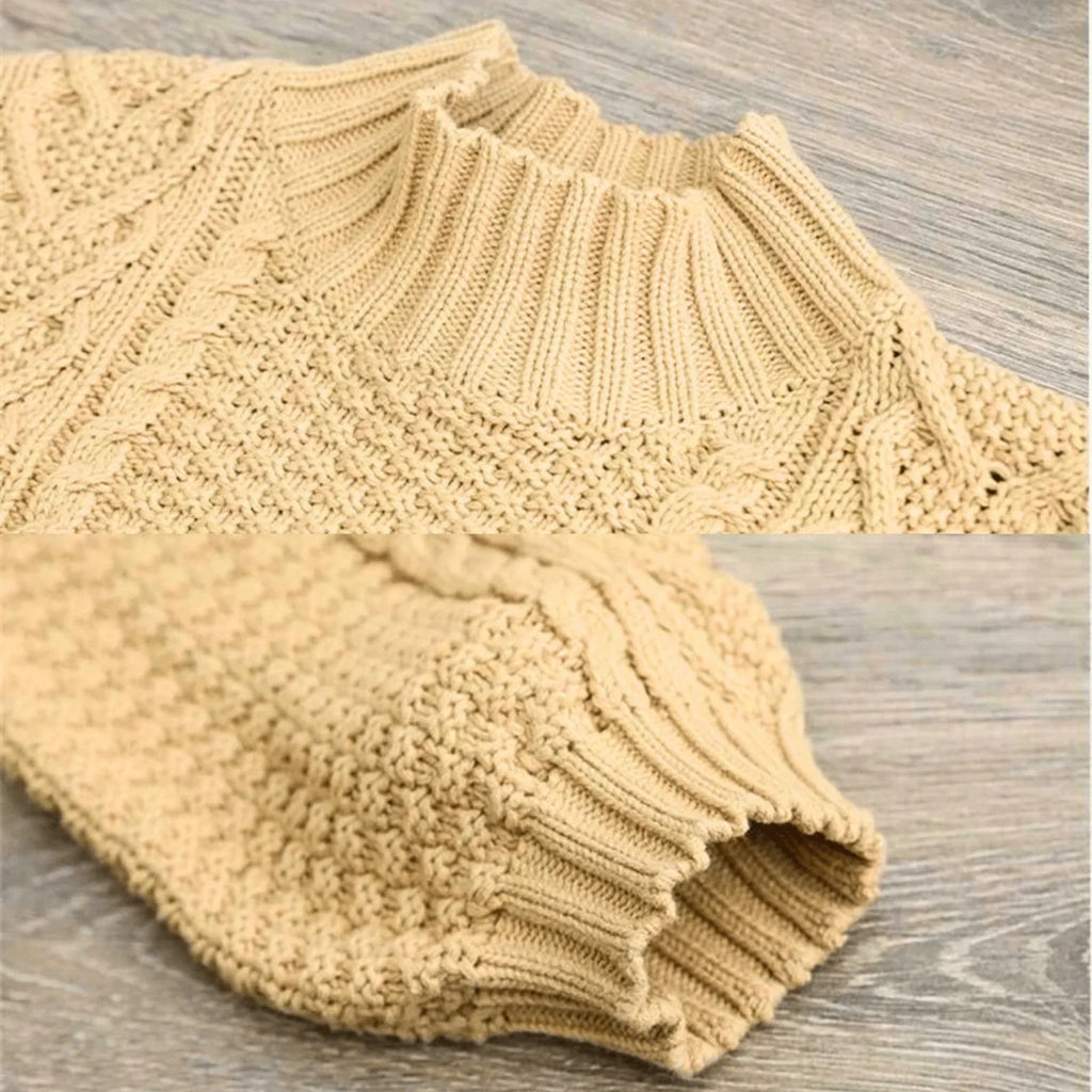Women's Pullover with High Neck and Chunky Knit | L&S - 9 - London-stylehouse.com