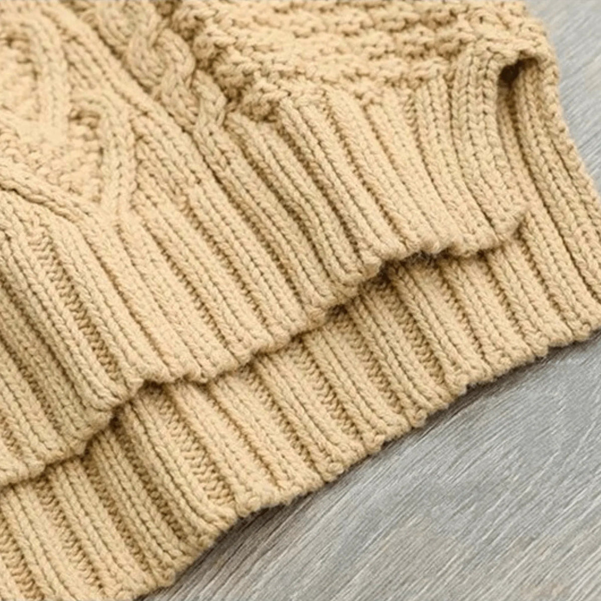 Women's Pullover with High Neck and Chunky Knit | L&S - 10 - London-stylehouse.com
