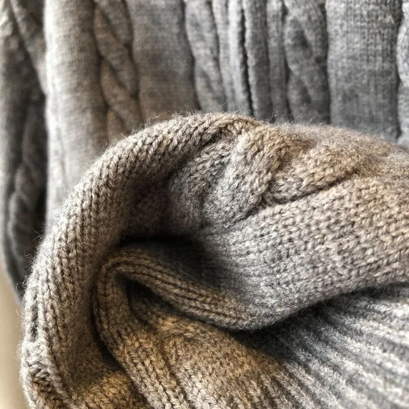 Pullover Women's Zip Neck with Cable Knit Detail | L&S - 7 - London-stylehouse.com