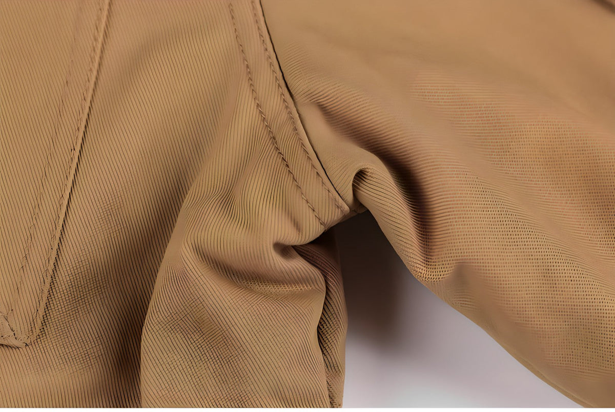Men's Jacket – Military Style with Adjustable Waist and Functional Pockets | L&S - 12 - London-stylehouse.com