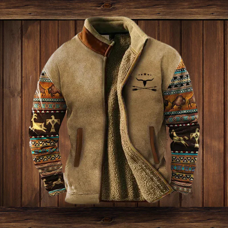 Men's Jacket with Western-Inspired Design and Comfortable Fit | L&S - 3 - London-stylehouse.com
