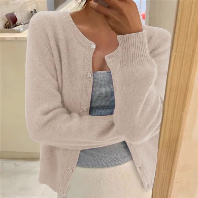 Women's Cardigan – Relaxed Fit & Classic Design | L&S - 3 - London-stylehouse.com
