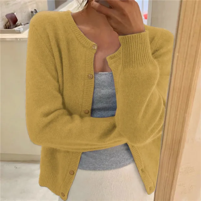 Women's Cardigan – Relaxed Fit & Classic Design | L&S - 4 - London-stylehouse.com