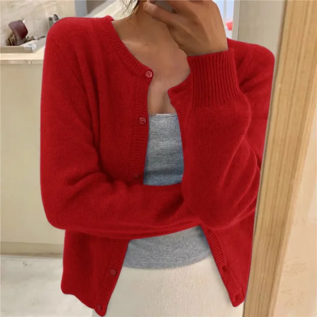 Women's Cardigan – Relaxed Fit & Classic Design | L&S - 5 - London-stylehouse.com