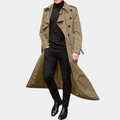 Men's Trench Coat – Classic Long Fit with Tailored Silhouette | L&S - 1 - London-stylehouse.com