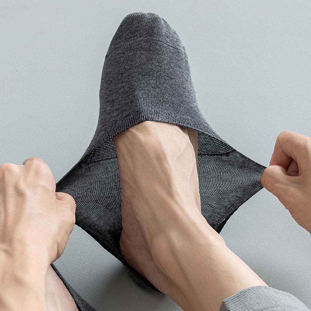 Men's Invisible No-Slip Socks with Secure Fit | L&S - 3 - London-stylehouse.com
