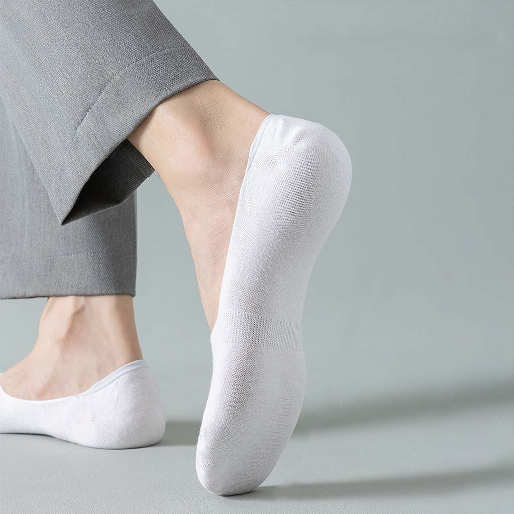 Men's Invisible No-Slip Socks with Secure Fit | L&S - 6 - London-stylehouse.com