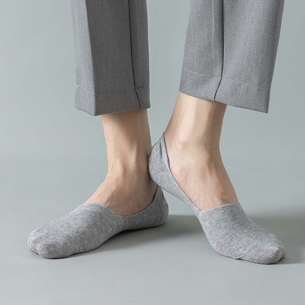 Men's Invisible No-Slip Socks with Secure Fit | L&S - 8 - London-stylehouse.com