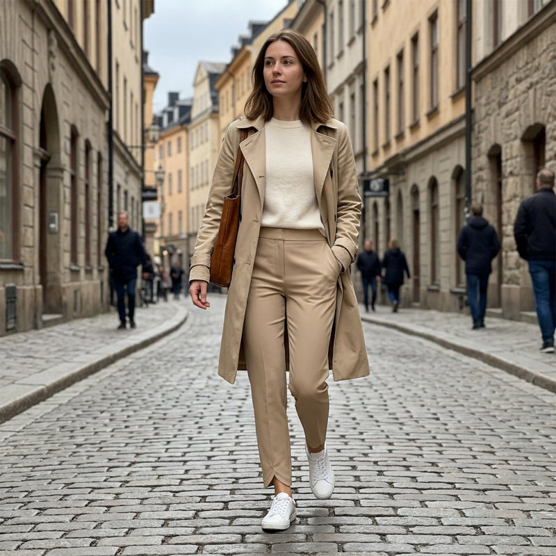 Women's Tailored Trousers with Sleek Silhouette | L&S - 2 - London-stylehouse.com