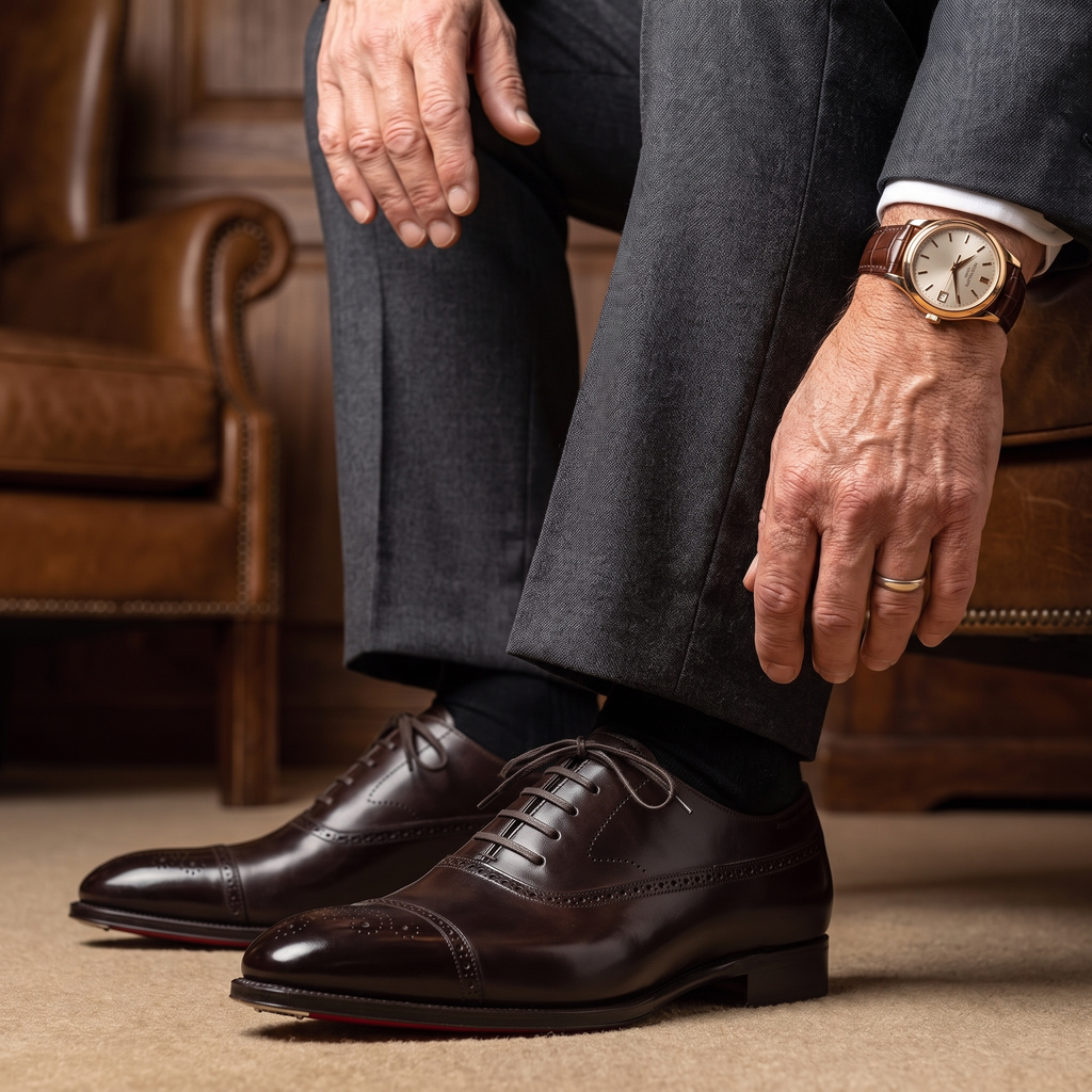 J&B Men's Classic Oxford Shoes with Refined Details and Timeless Style - 2 - London-stylehouse.com
