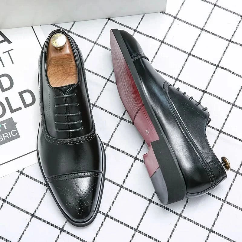 J&B Men's Classic Oxford Shoes with Refined Details and Timeless Style - 5 - London-stylehouse.com