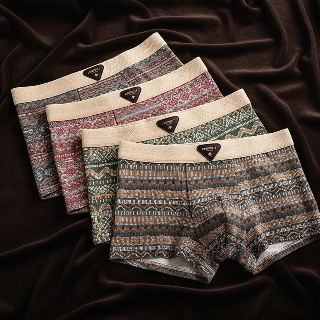 Men's Boxershorts Set with Stylish Patterns | L&S - 2 - London-stylehouse.com