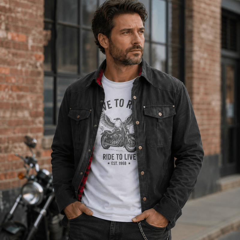 Men's Casual Jacket with Classic Fit and Practical Pockets | L&S - 3 - London-stylehouse.com