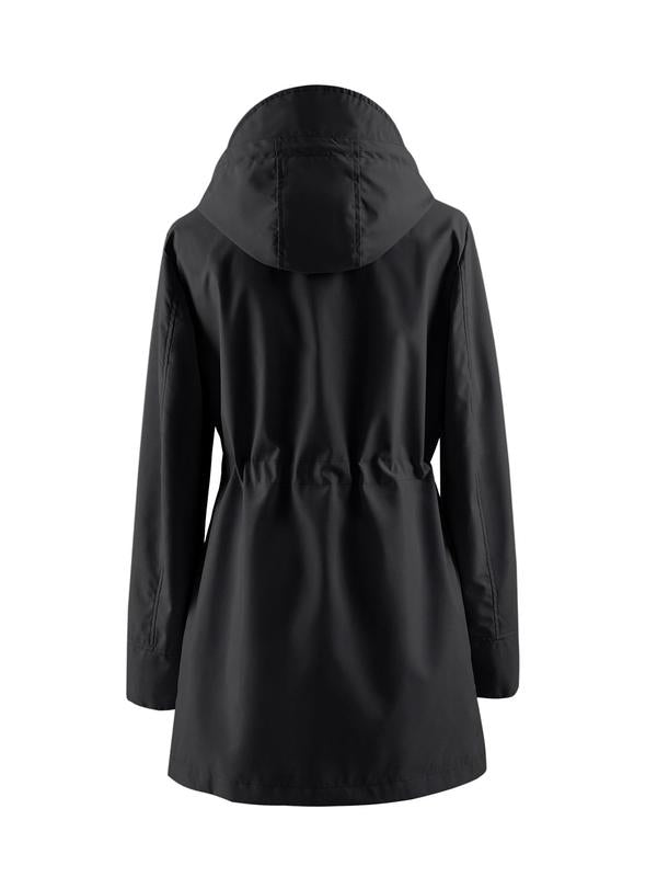 Women's Hooded Jacket with Adjustable Waist | L&S - 4 - London-stylehouse.com