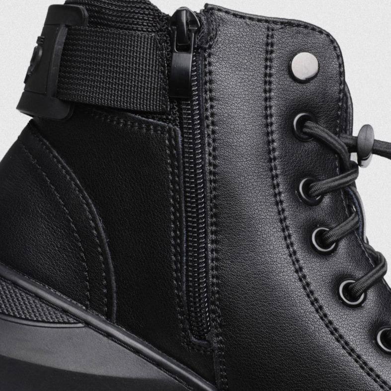 High-Cut Men's Boots with Adjustable Lacing | L&S - 13 - London-stylehouse.com
