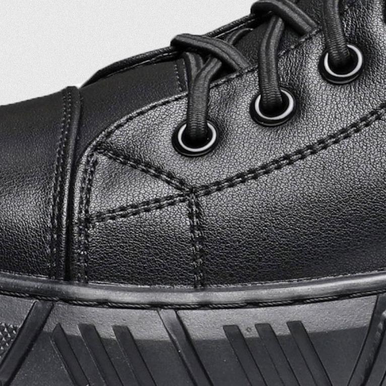 High-Cut Men's Boots with Adjustable Lacing | L&S - 14 - London-stylehouse.com