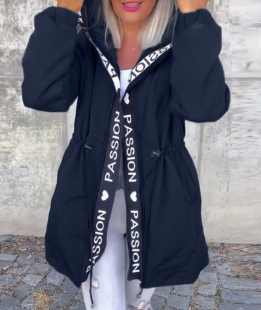 Women’s Casual Jacket with Hood and Drawstring | L&S - 10 - London-stylehouse.com