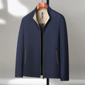 Men's Casual Zip-up Jacket with Stand Collar and Stylish Design | L&S - 1 - London-stylehouse.com