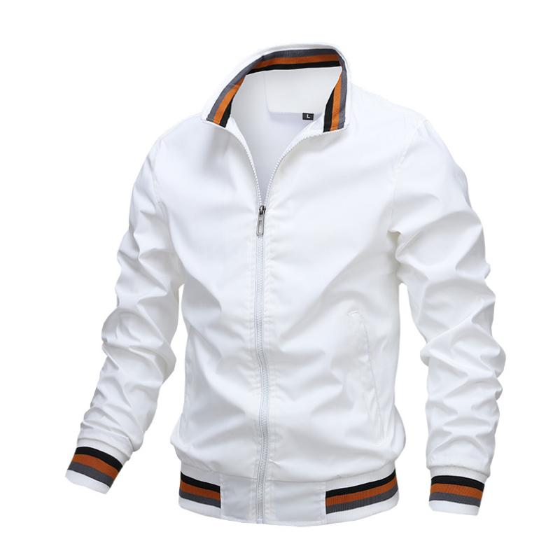 Men's Casual Jacket with Stand-Up Collar and Functional Pockets | L&S - 8 - London-stylehouse.com