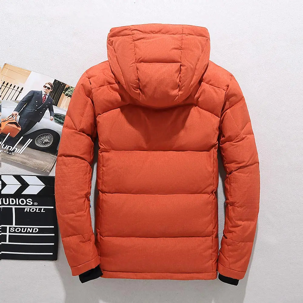 Men's Padded Jacket with Removable Hood & Zip Pockets | L&S - 2 - London-stylehouse.com