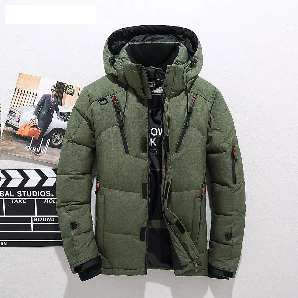 Men's Padded Jacket with Removable Hood & Zip Pockets | L&S - 4 - London-stylehouse.com