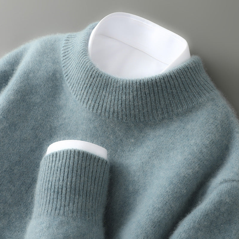 Sweater Men’s Relaxed Fit with Classic Crew Neck | L&S - 8 - London-stylehouse.com