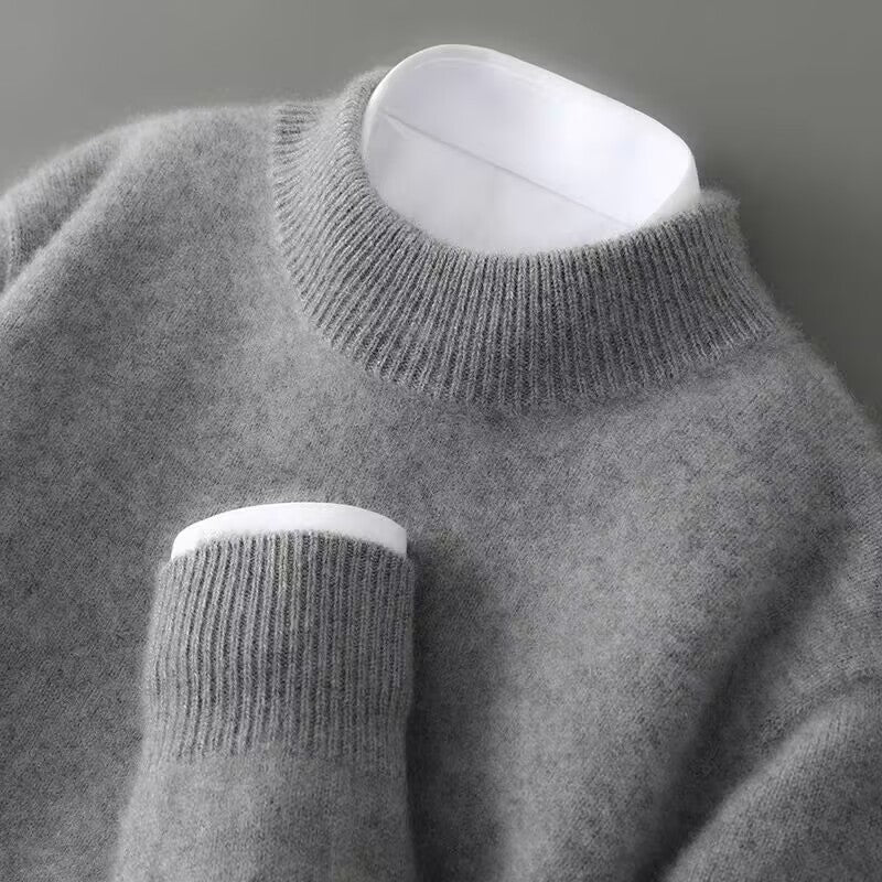 Sweater Men’s Relaxed Fit with Classic Crew Neck | L&S - 9 - London-stylehouse.com