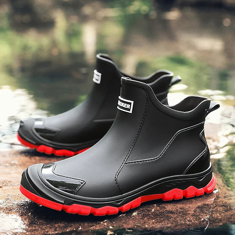 Men's Waterproof Boots with Sporty Design and Grip Sole | L&S - 1 - London-stylehouse.com