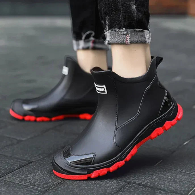 Men's Waterproof Boots with Sporty Design and Grip Sole | L&S - 3 - London-stylehouse.com