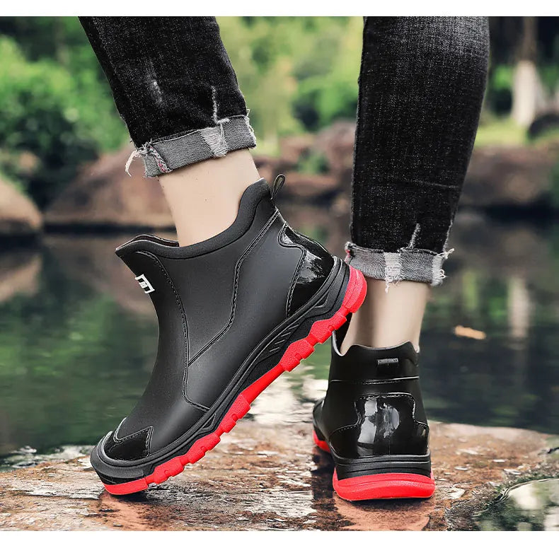 Men's Waterproof Boots with Sporty Design and Grip Sole | L&S - 9 - London-stylehouse.com