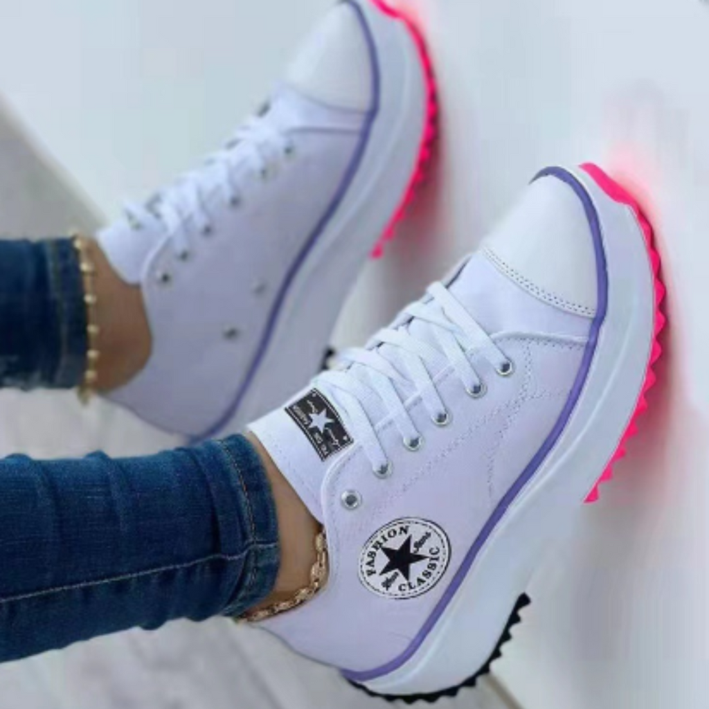 Sneakers Women’s with Distinctive Sole & Light-Up Feature | L&S - 2 - London-stylehouse.com