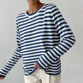 Women's Striped Pullover with Relaxed Fit | L&S - 1 - London-stylehouse.com