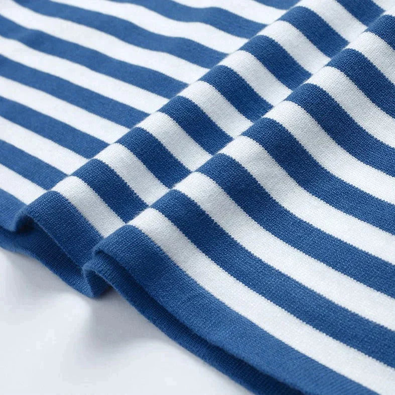 Women's Striped Pullover with Relaxed Fit | L&S - 5 - London-stylehouse.com