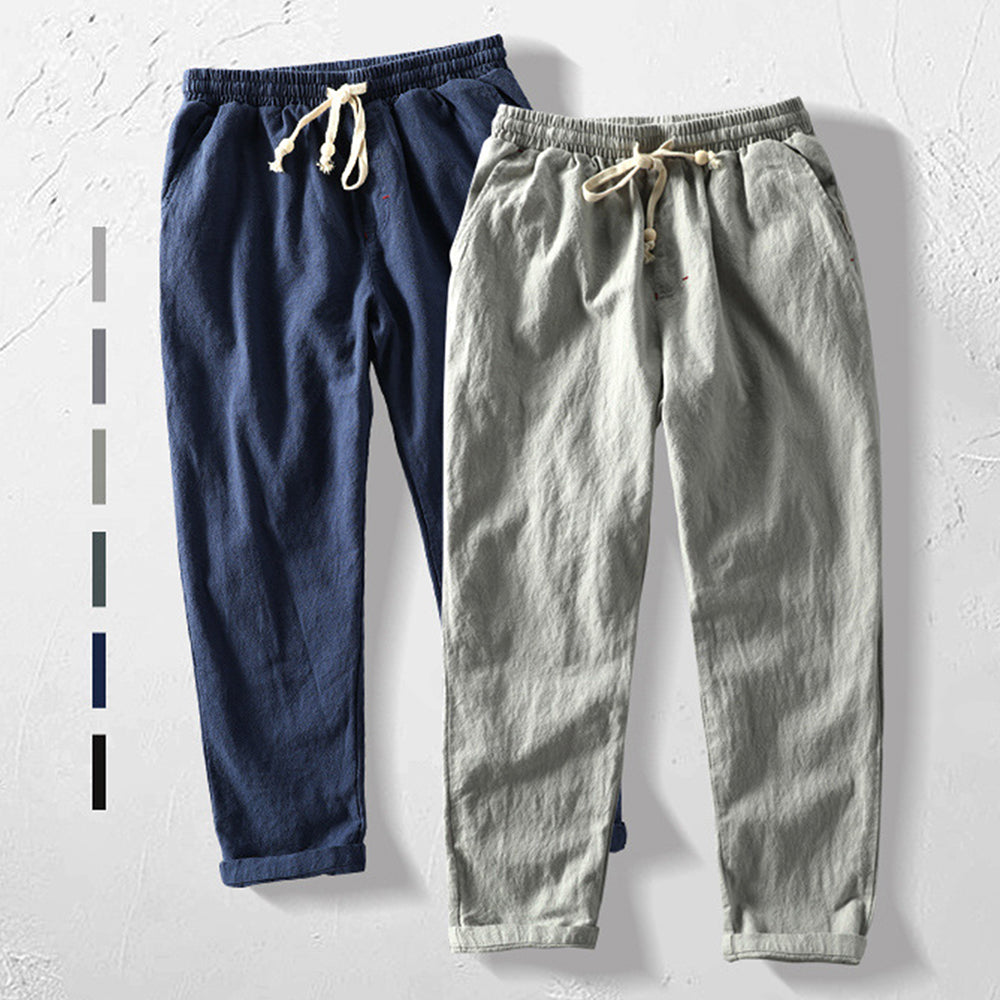 Casual Trousers Women's Relaxed Fit with Drawstring Waist | L&S - 8 - London-stylehouse.com