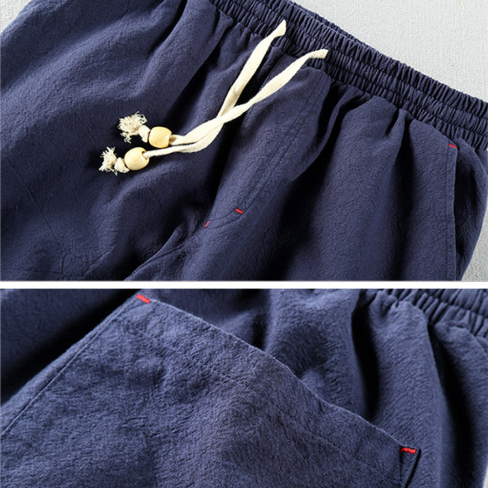 Casual Trousers Women's Relaxed Fit with Drawstring Waist | L&S - 10 - London-stylehouse.com