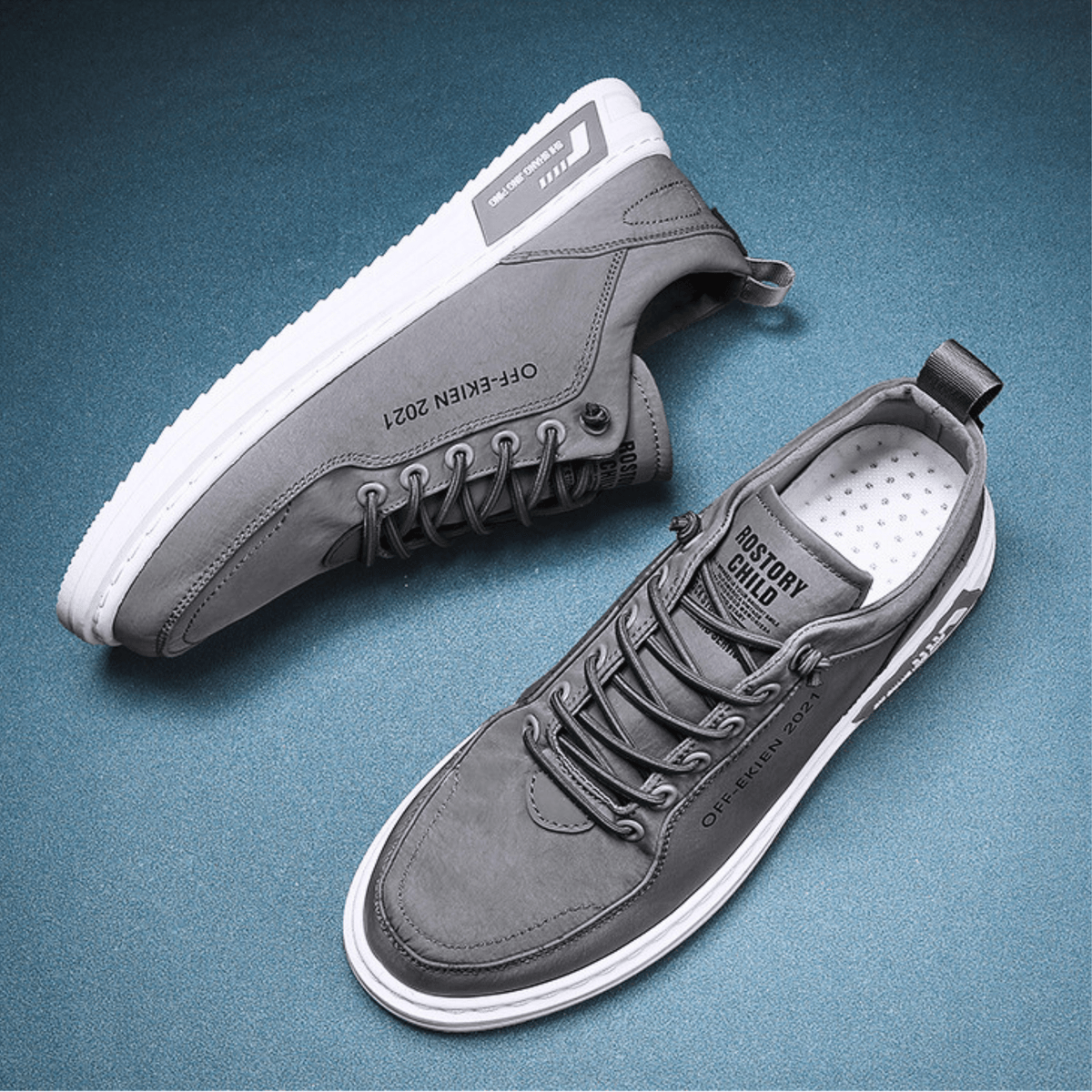 Casual Shoes Men's Low-Top Design with Unique Detailing | L&S - 7 - London-stylehouse.com