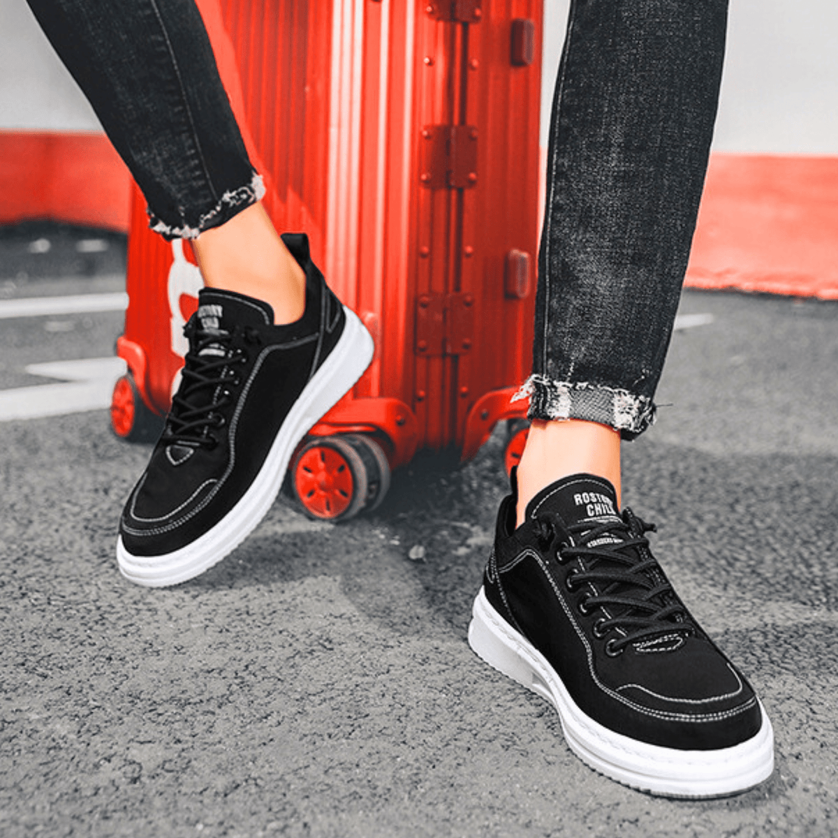 Casual Shoes Men's Low-Top Design with Unique Detailing | L&S - 19 - London-stylehouse.com