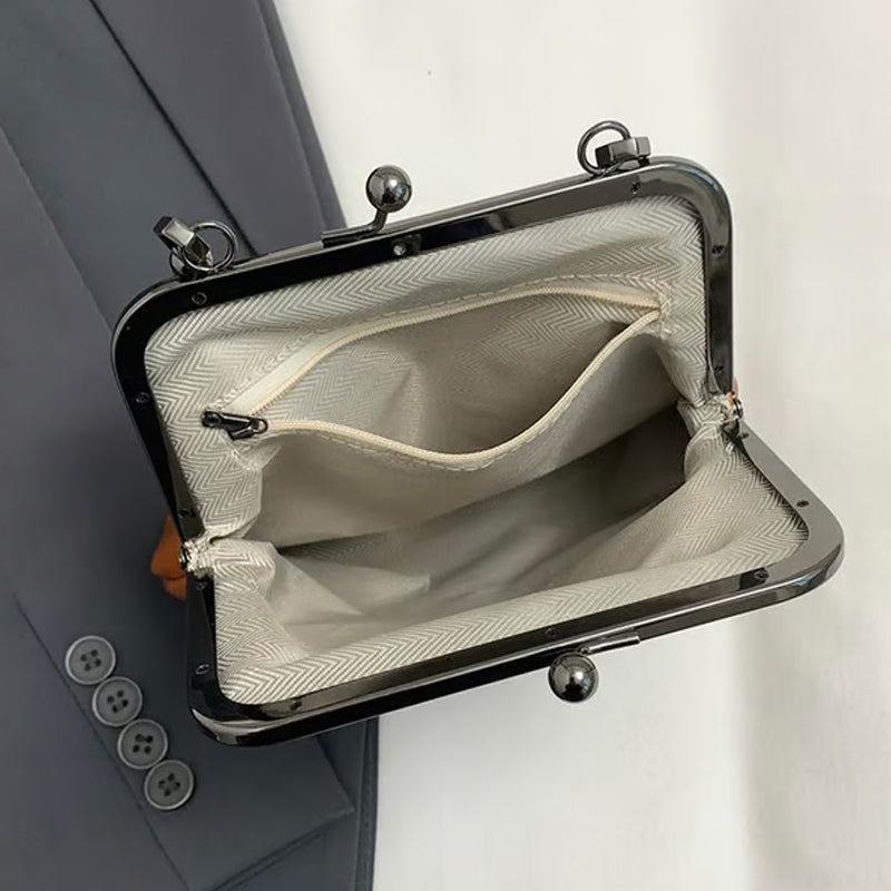 Women's Handbag with Classic Clasp and Dual Carry Options | L&S - 5 - London-stylehouse.com