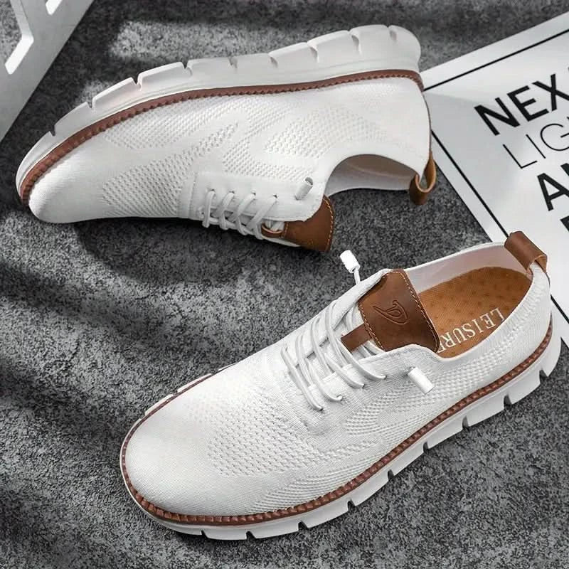 Men's Low-Cut Sneakers with Breathable Design & Flexible Sole | L&S - 3 - London-stylehouse.com