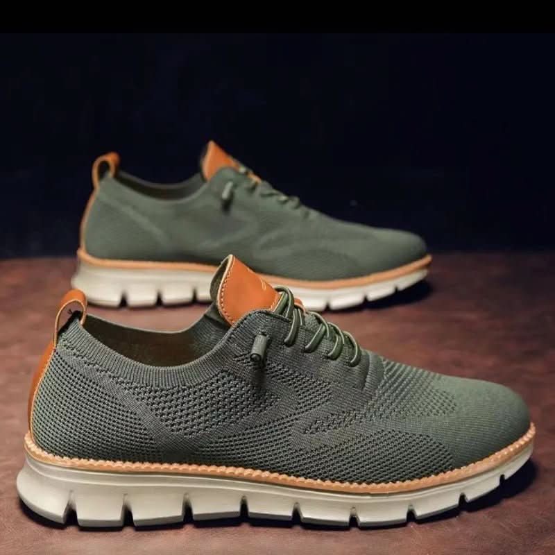 Men's Low-Cut Sneakers with Breathable Design & Flexible Sole | L&S - 4 - London-stylehouse.com