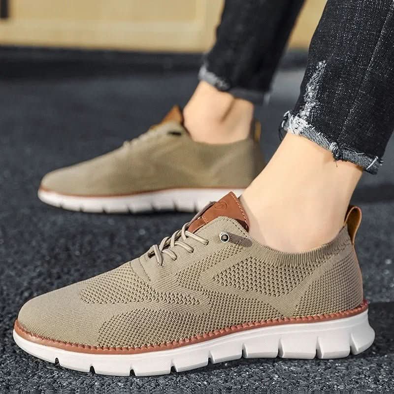 Men's Low-Cut Sneakers with Breathable Design & Flexible Sole | L&S - 6 - London-stylehouse.com