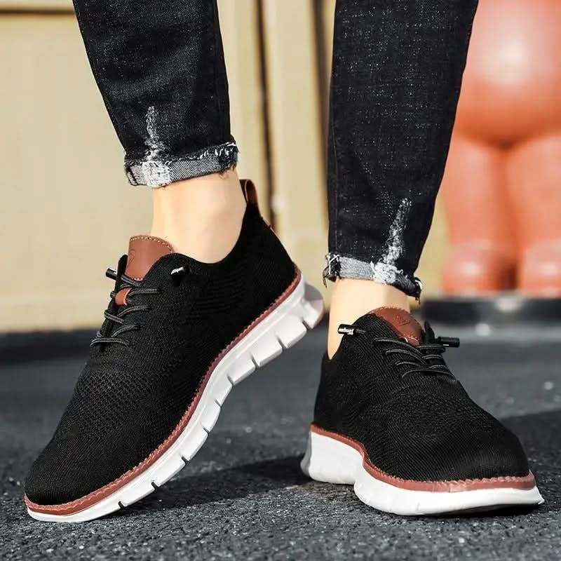 Men's Low-Cut Sneakers with Breathable Design & Flexible Sole | L&S - 15 - London-stylehouse.com