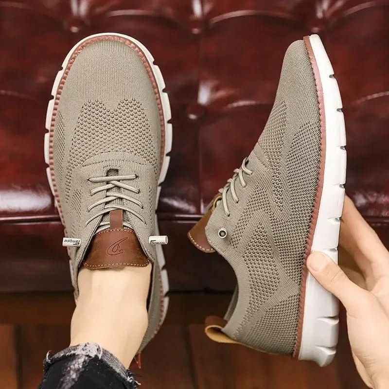 Men's Low-Cut Sneakers with Breathable Design & Flexible Sole | L&S - 16 - London-stylehouse.com