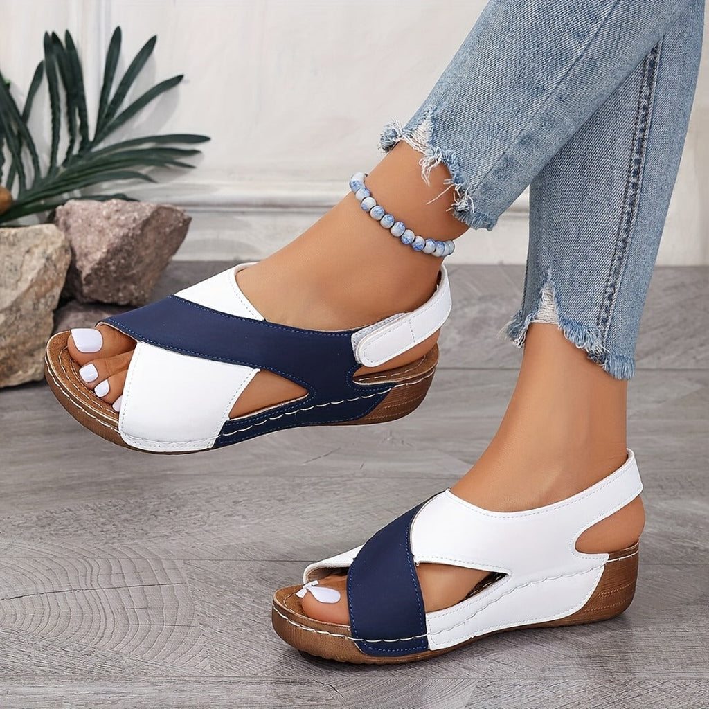 Women's Sandals with Open-Heel Design + Trendy Crossover Straps | L&S - 8 - London-stylehouse.com